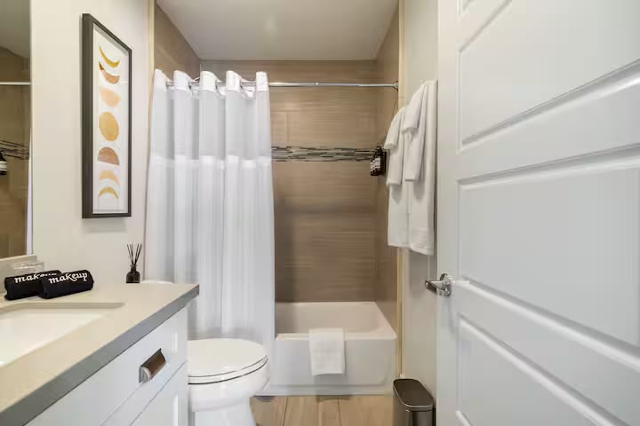 Stylish & Perfect for Families bathroom vanity at a direct-booking vacation rental in Phoenix, Arizona
