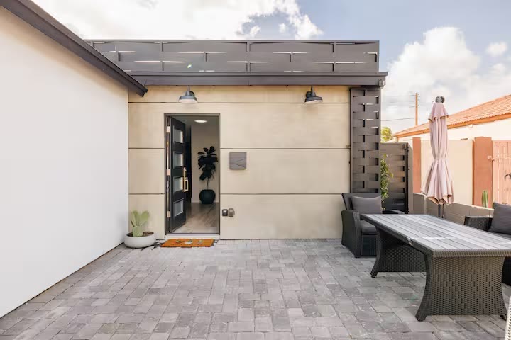 Modern All-En-Suite Home - Private Entry Patio Modern All-En-Suite Home private entry patio at a direct-booking vacation rental in Phoenix, Arizona