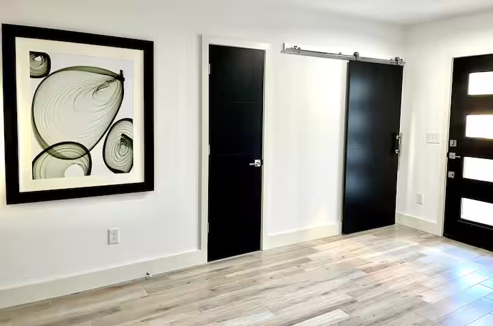 Modern All-En-Suite Home entry hallway at a direct-booking vacation rental in Phoenix, Arizona