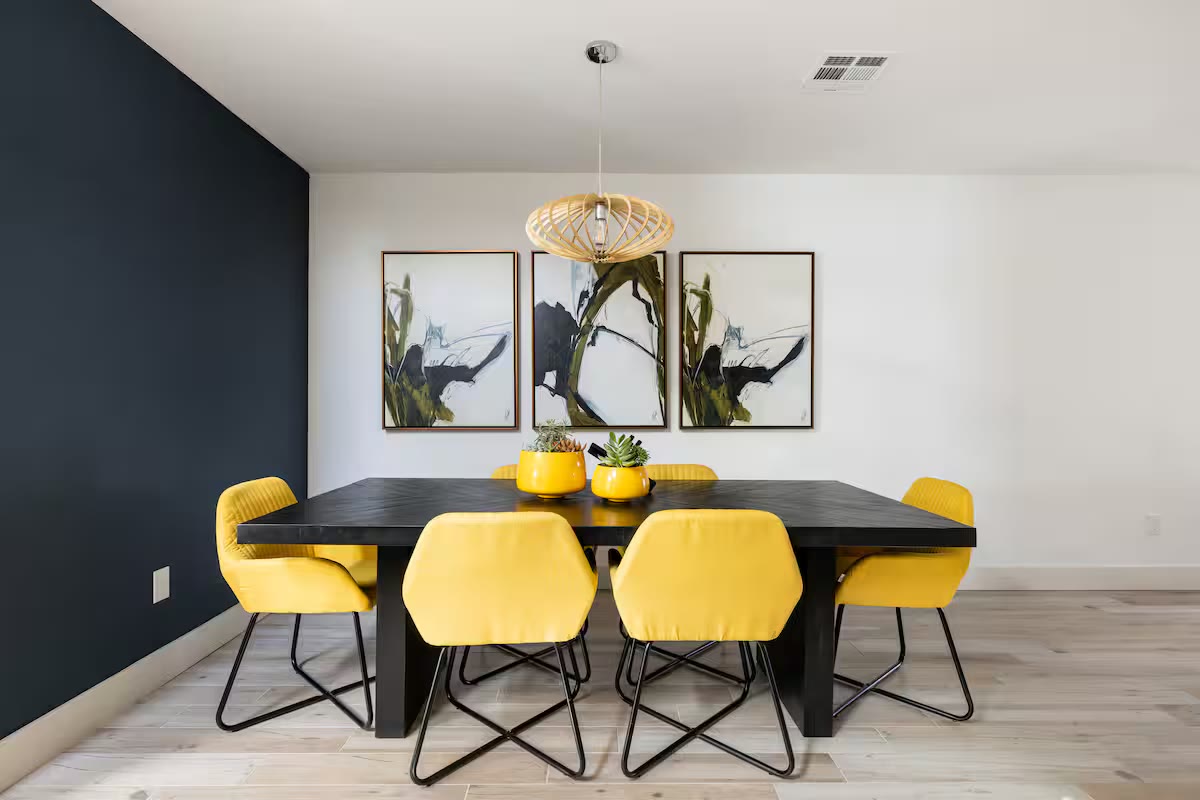 Modern All-En-Suite Home dining room at a direct-booking vacation rental in Phoenix, Arizona