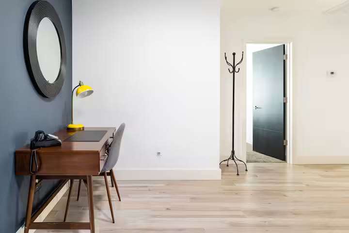 Modern All-En-Suite Home hallway at a direct-booking vacation rental in Phoenix, Arizona