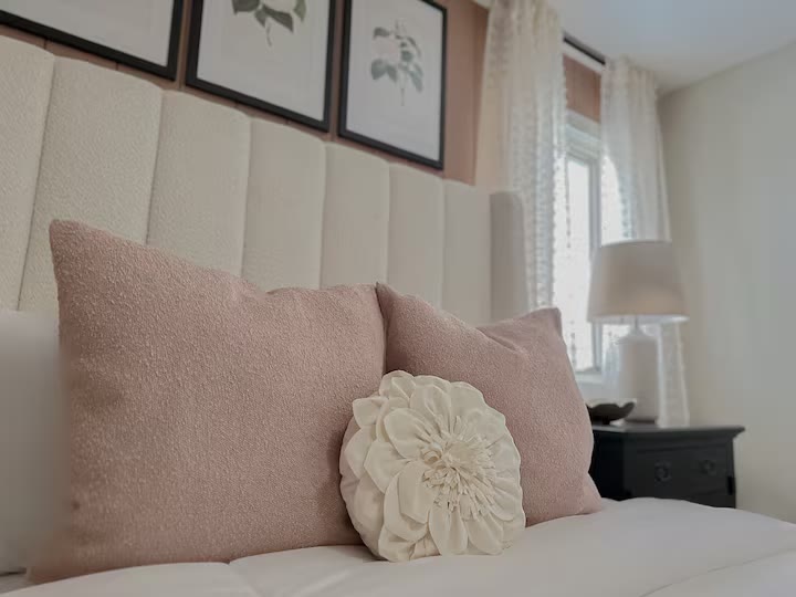 The Angler's Canoe Lake House guest bedroom at a direct-booking vacation rental in Cedar Bluff, Alabama