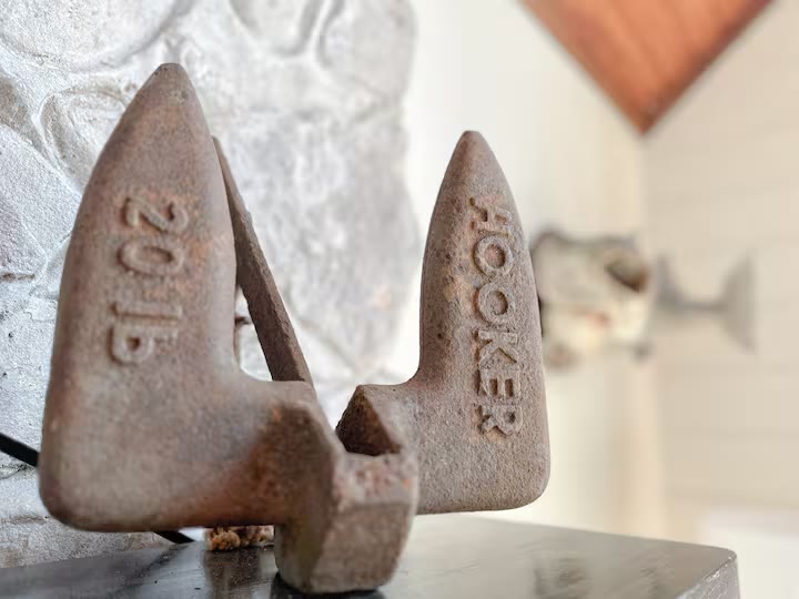 The Angler's Canoe Lake House kitchen details at a direct-booking vacation rental in Cedar Bluff, Alabama